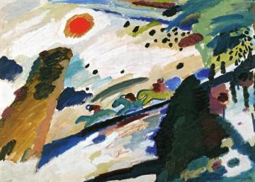Romantic Landscape Artwork by Wassily Kandinsky