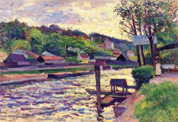 Tavern by the Water Artwork by Maximilien Luce