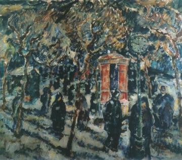 Tyl Square In Winter Artwork by Otakar Nejedlý