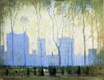 Bryant Park Artwork by Paul Cornoyer