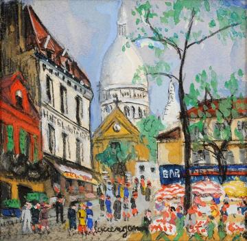 Paris, Montmartre Artwork by Lucien Genin