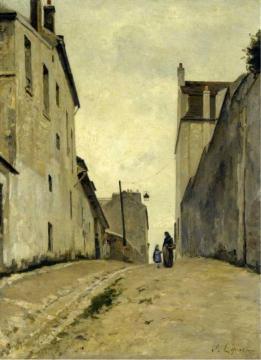 Montmartre, la Rue du Mont Cenis Artwork by Stanislas Lepine