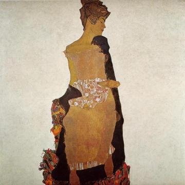 Portrait of Gerti Schiele Artwork by Egon Schiele