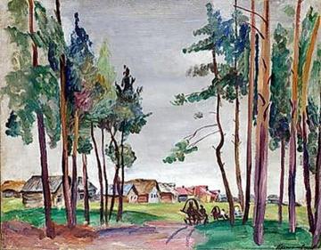 Rural Landscape Artwork by Pyotr Konchalovsky