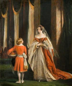 Harriet Elizabeth Georgiana Leveson-gower, Duchess Of Sutherland In Her Coronation Robes Artwork by Charles Robert Leslie
