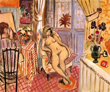The Artist and His Model Artwork by Henri Matisse