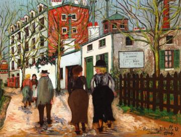 Street in Ivry Artwork by Maurice Utrillo