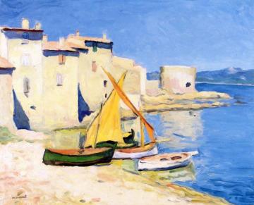 The Port Of La Ponche, Saint-tropez Artwork by Albert Marquet