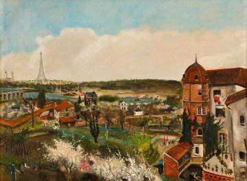 The Outskirts of Paris Artwork by Lucien Adrion