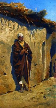 Egyptian Figure Artwork by Ludwig Deutsch