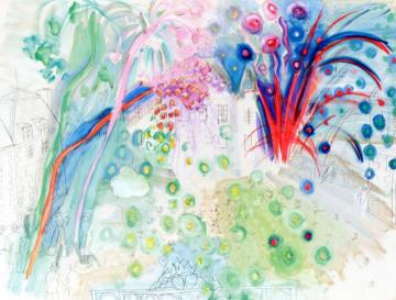 Fireworks Artwork by Raoul Dufy
