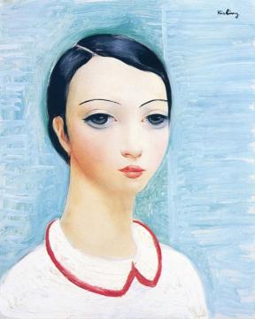 Portrait Of A Woman Artwork by Moise Kisling