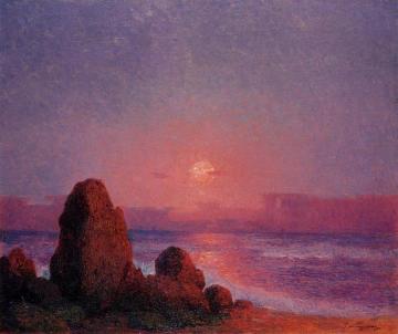 Sunset of the Breton Coast Artwork by Ferdinand du Puigaudeau