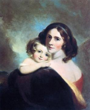 Mrs. Fitzgerald and Her Daughter Matilda Artwork by Thomas Sully