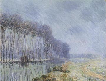 By the Eure in Winter Artwork by Gustave Loiseau