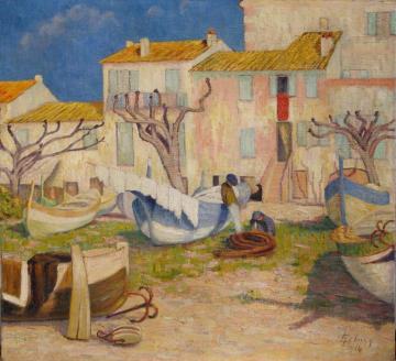 A Cros de Cagnes Artwork by Georges Emile Lebacq