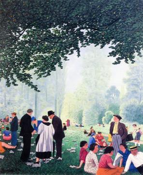 At the Park Artwork by Camille Bombois