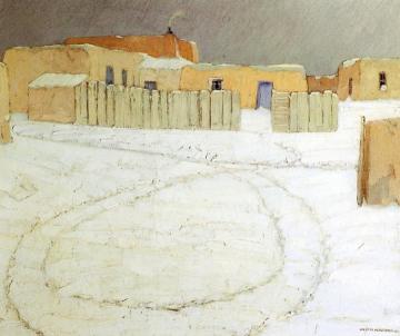 Taos In Winter Artwork by Victor Higgins