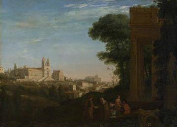 A View in Rome Artwork by Claude Lorrain