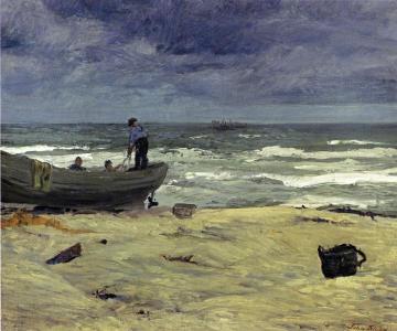 Gray Day, Jersey Coast Artwork by John Sloan