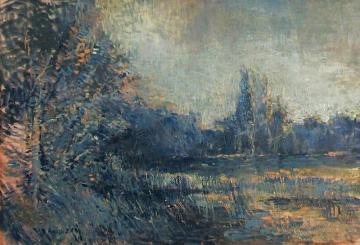 Pond near a Forest Artwork by Václav Radimský