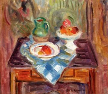Still LIfe with Green Pitcher and Plate of Fruit Artwork by Charles Camoin