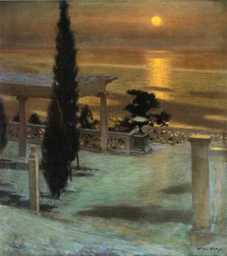 Dolphin Bay Artwork by William de Leftwich Dodge