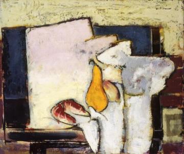Yellow Pear and Roll Artwork by Alfred Henry Maurer