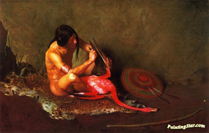 The Shield Maker Artwork by George de Forest Brush