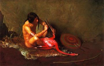 The Shield Maker Artwork by George de Forest Brush