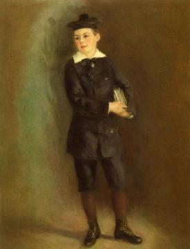 The Little School Boy Artwork by Pierre Auguste Renoir