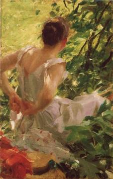 Woman Dressing Artwork by Anders Zorn