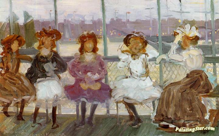 Evening on a Pleasure Boat Artwork by Maurice Prendergast