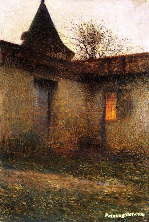 A Bastide Courtyard Artwork by Henri Martin