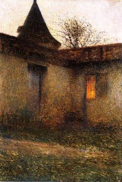 A Bastide Courtyard Artwork by Henri Martin