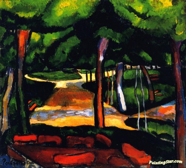 In the Park Artwork by Vilmos Perlrott-Csaba