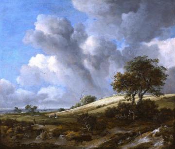 A Cornfield with the Zuiderzee in the background Artwork by Jacob van Ruisdael