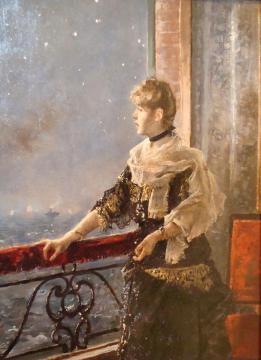 Looking Out To Sea Artwork by Alfred Stevens