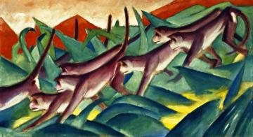 Monkey Frieze Artwork by Franz Marc