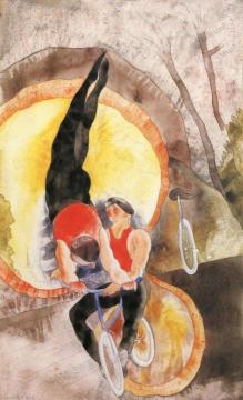 Acrobats Artwork by Charles Demuth