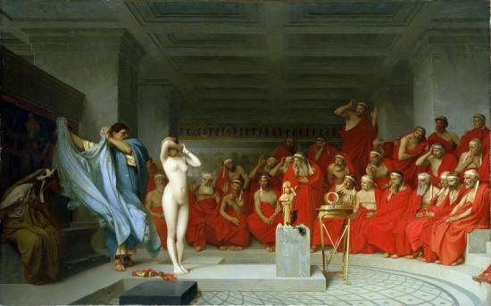 Phyrne Before The Areopagus Artwork by Jean Leon Gerome