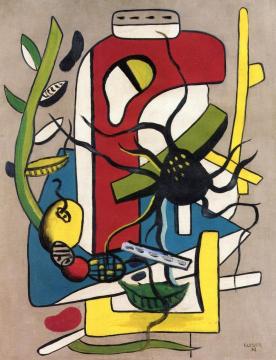 Composition with Black Spider Artwork by Fernand Léger