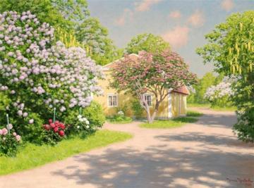 Lilacs in Bloom Artwork by Johan Krouthén