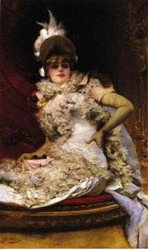 At The Opera Artwork by Georges Jules Victor Clairin