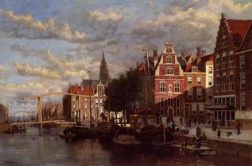 A Canal in Amsterdam Artwork by Johannes Frederik Hulk