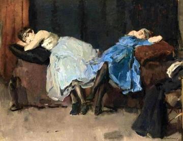After the Dance Artwork by Isaac Israels