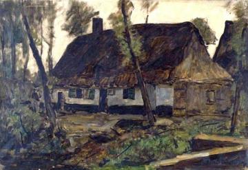 Cottage at Santes Artwork by Emile Breton