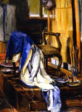 The Model's Throne Artwork by Joseph Kleitsch