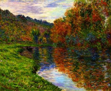 Arm Of The Jeufosse, Autumn Artwork by Claude Oscar Monet