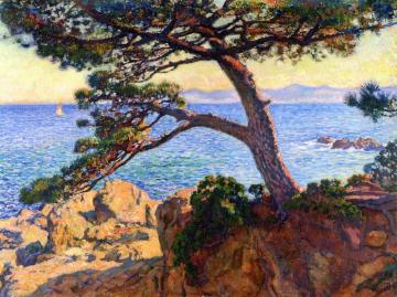 The Pine at La Fossette Artwork by Theo van Rysselberghe